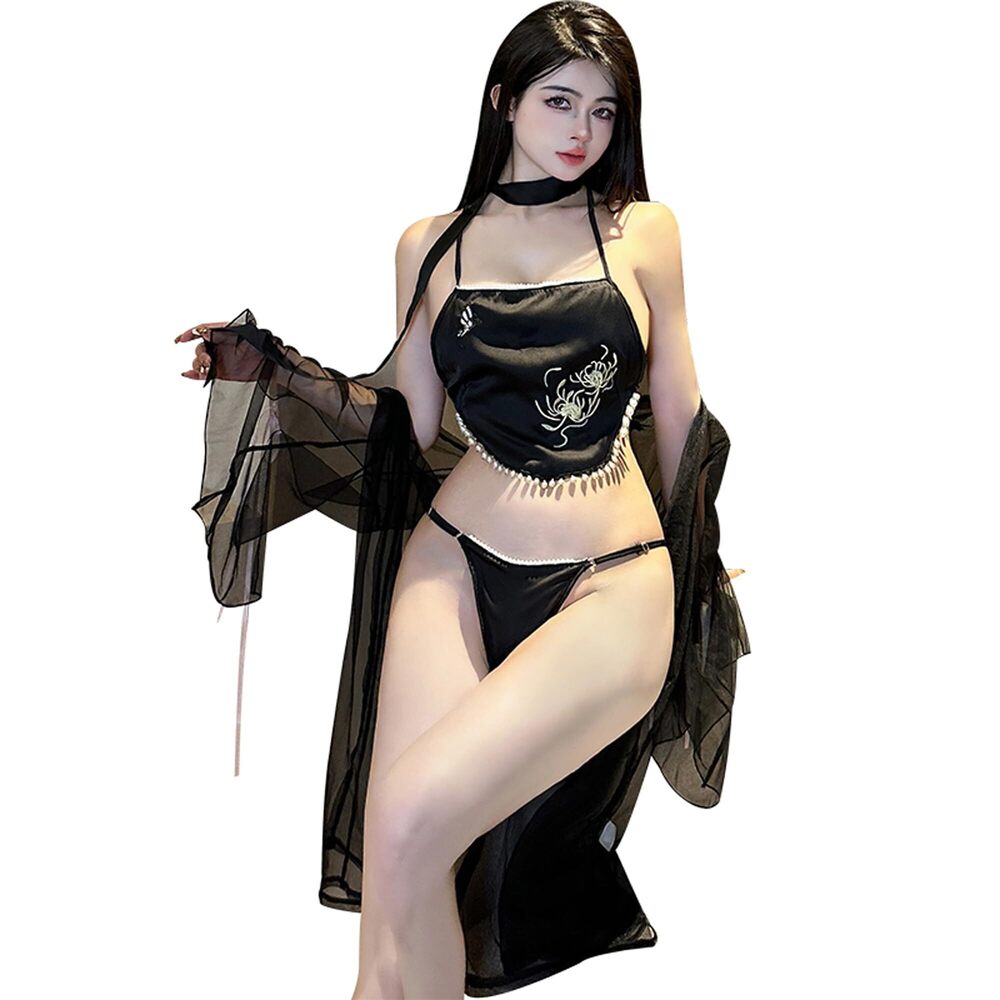 8627 Anime Cosplay Lingerie Classical Embroidered Hanfu Asian RolePlay Suit